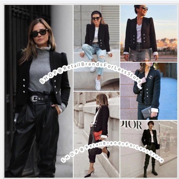 zara tweed poplin jacket